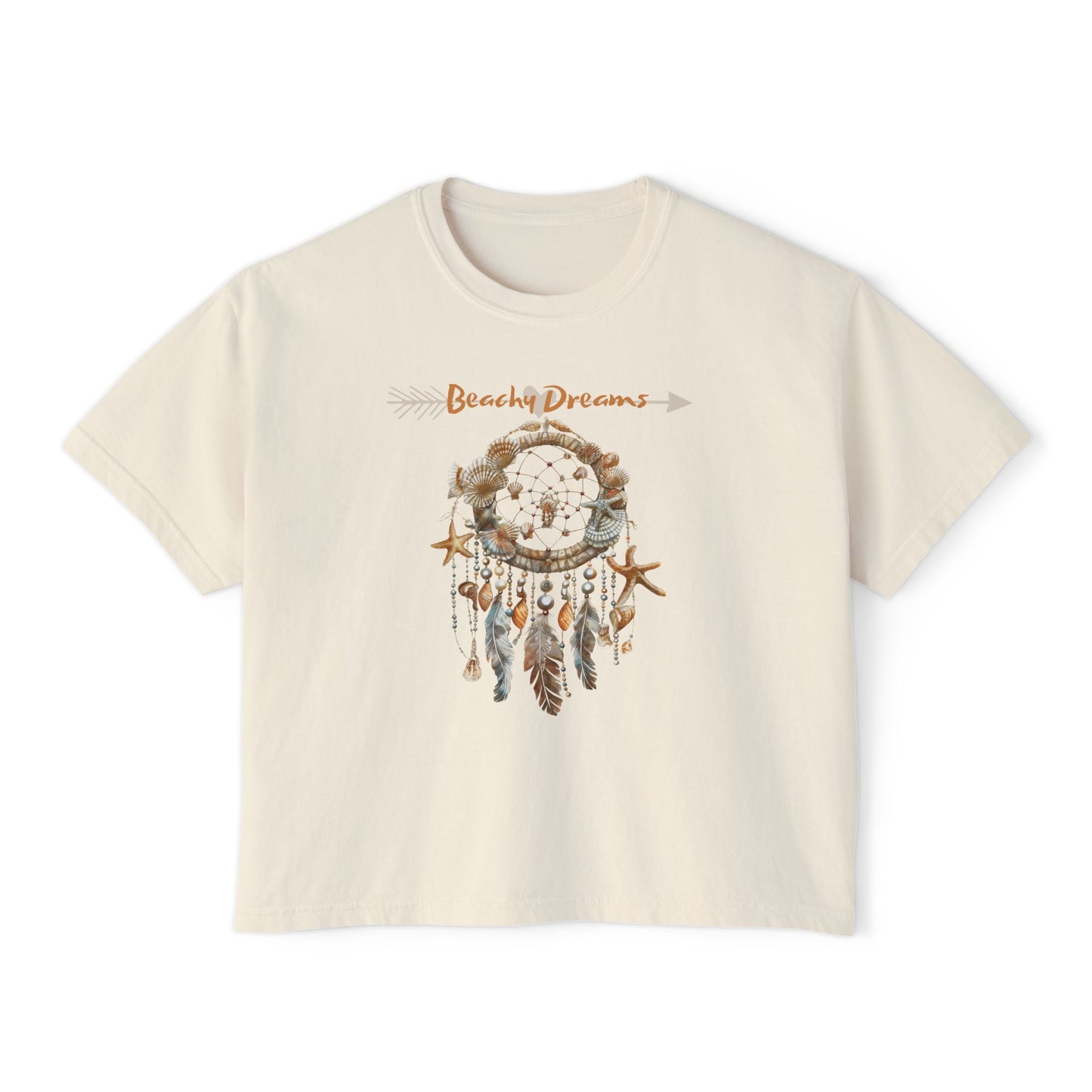 Beachy Dreams Ivory Boxy T-shirt