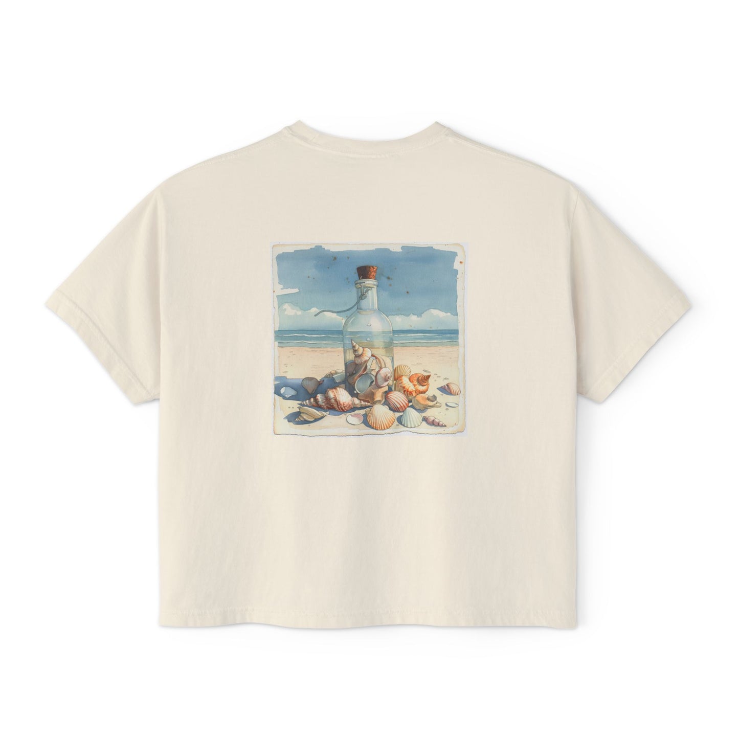 Beachy Dreams Ivory Boxy T-shirt