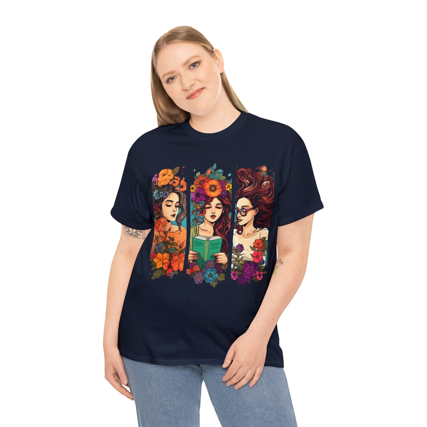 Triple Reading Women - Navy blue T-shirt