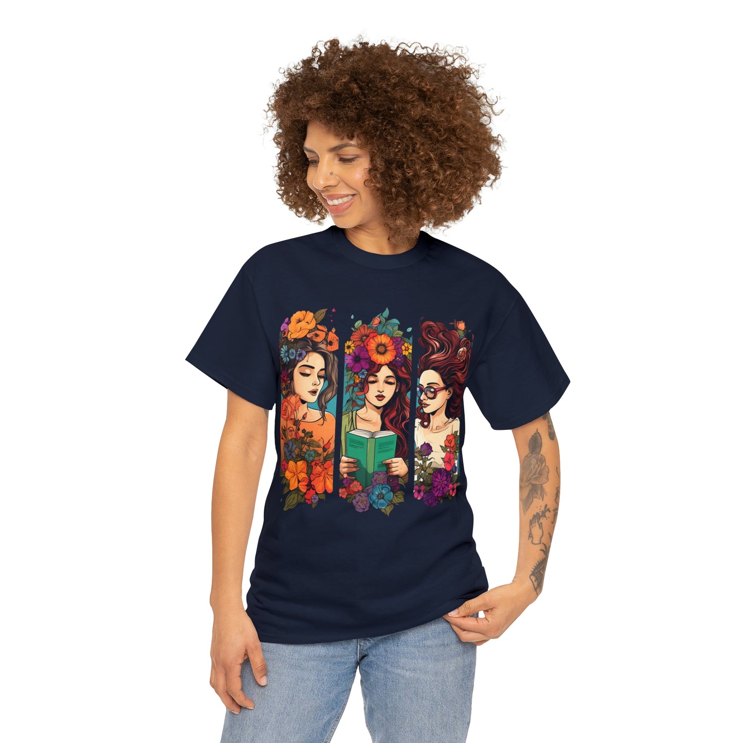 Triple Reading Women - Navy blue T-shirt